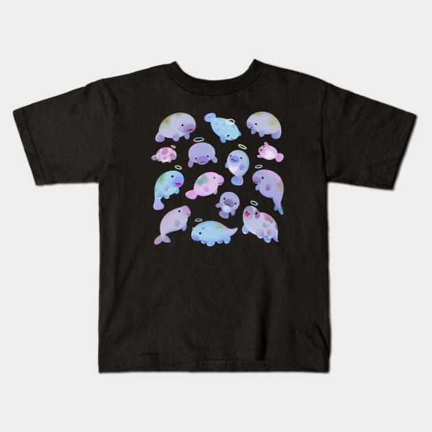 Sea cow Kids T-Shirt by pikaole